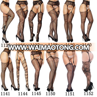 Women Sexy Charming Floral Pattern Fishnet Pantyhose